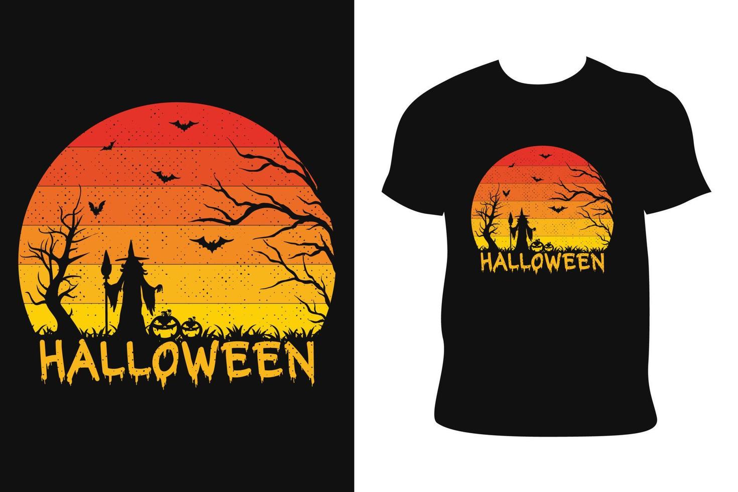 Halloween maglietta design. Halloween maglietta. Halloween maglietta gratuito vettore. vettore