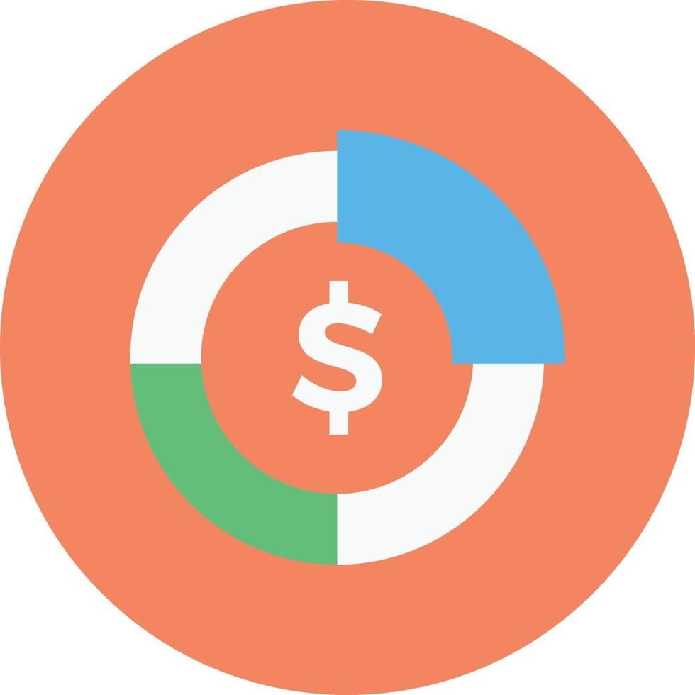 illustrazione vettoriale del grafico del dollaro su uno sfondo. simboli di qualità premium. icone vettoriali per il concetto e la progettazione grafica.