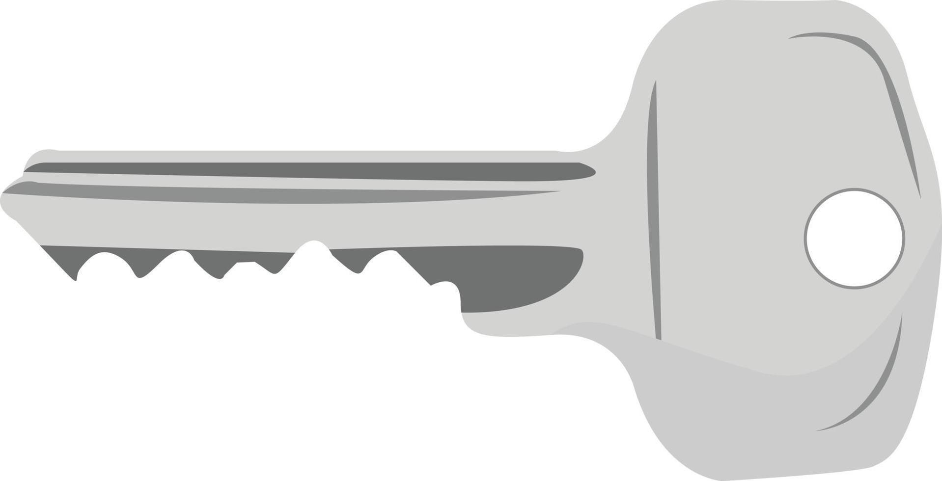 grigio chiave, illustrazione, vettore su bianca sfondo