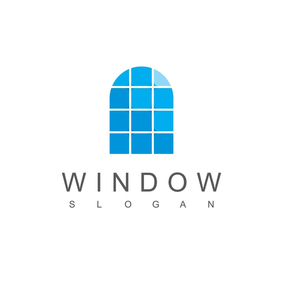finestra logo, moderno vero tenuta simbolo vettore