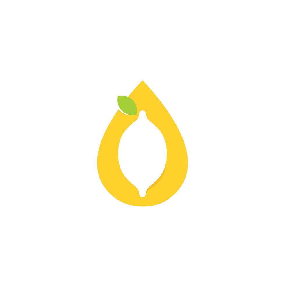 lime logo design vettore con silhouette lime su far cadere acqua simbolo