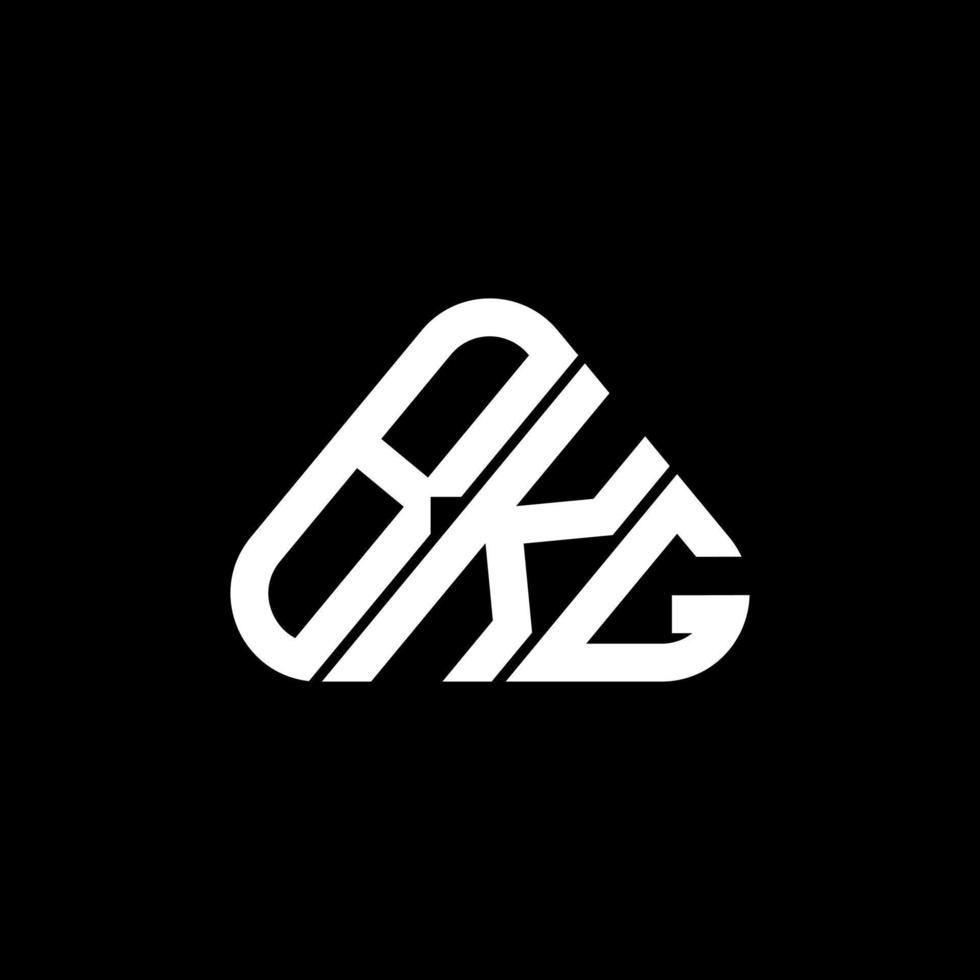 kg lettera logo creativo design con vettore grafico, kg semplice e moderno logo nel il giro triangolo forma.