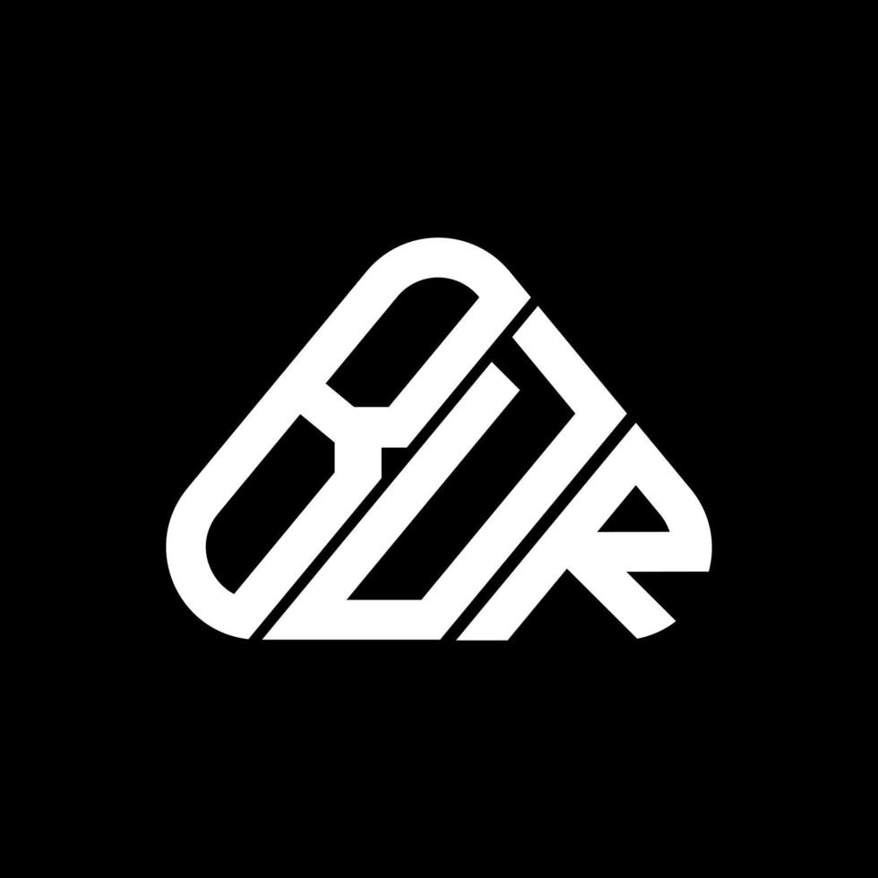 bdr lettera logo creativo design con vettore grafico, bdr semplice e moderno logo nel il giro triangolo forma.
