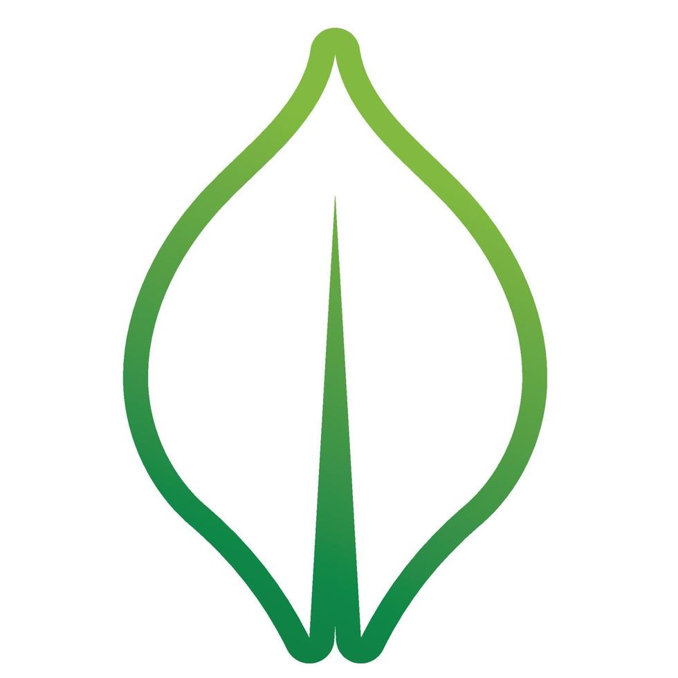 logo verde foglia e vettore di simboli