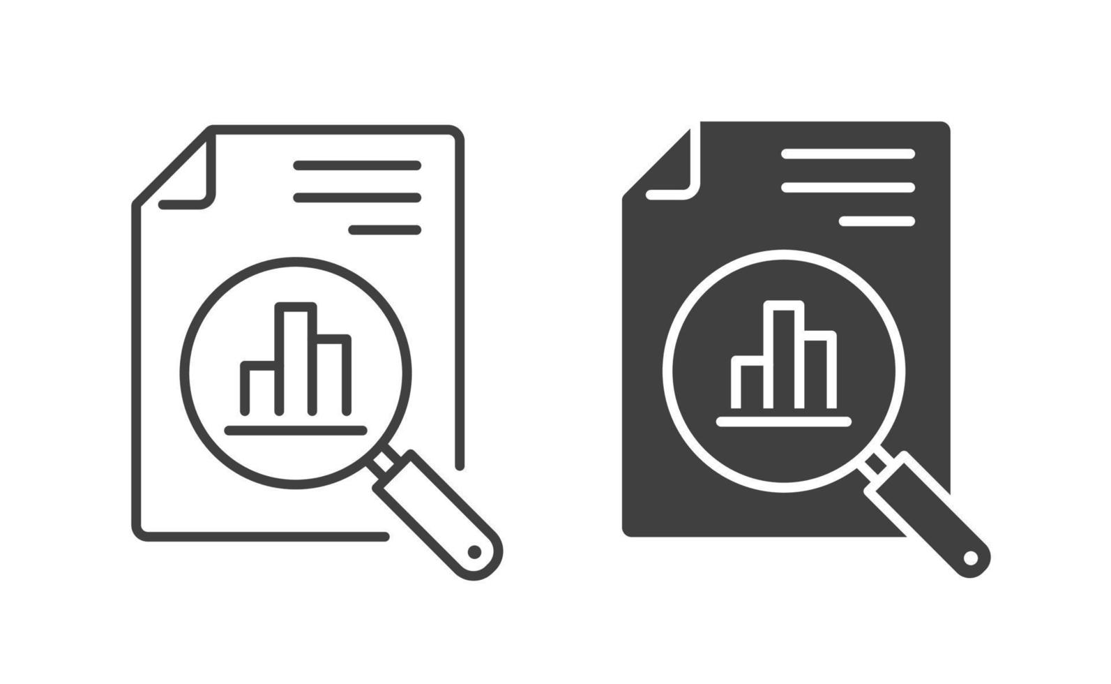 analitica icona. vettore illustrazione. simbolo di attività commerciale intelligenza, dati analisi, marketing ricerca.