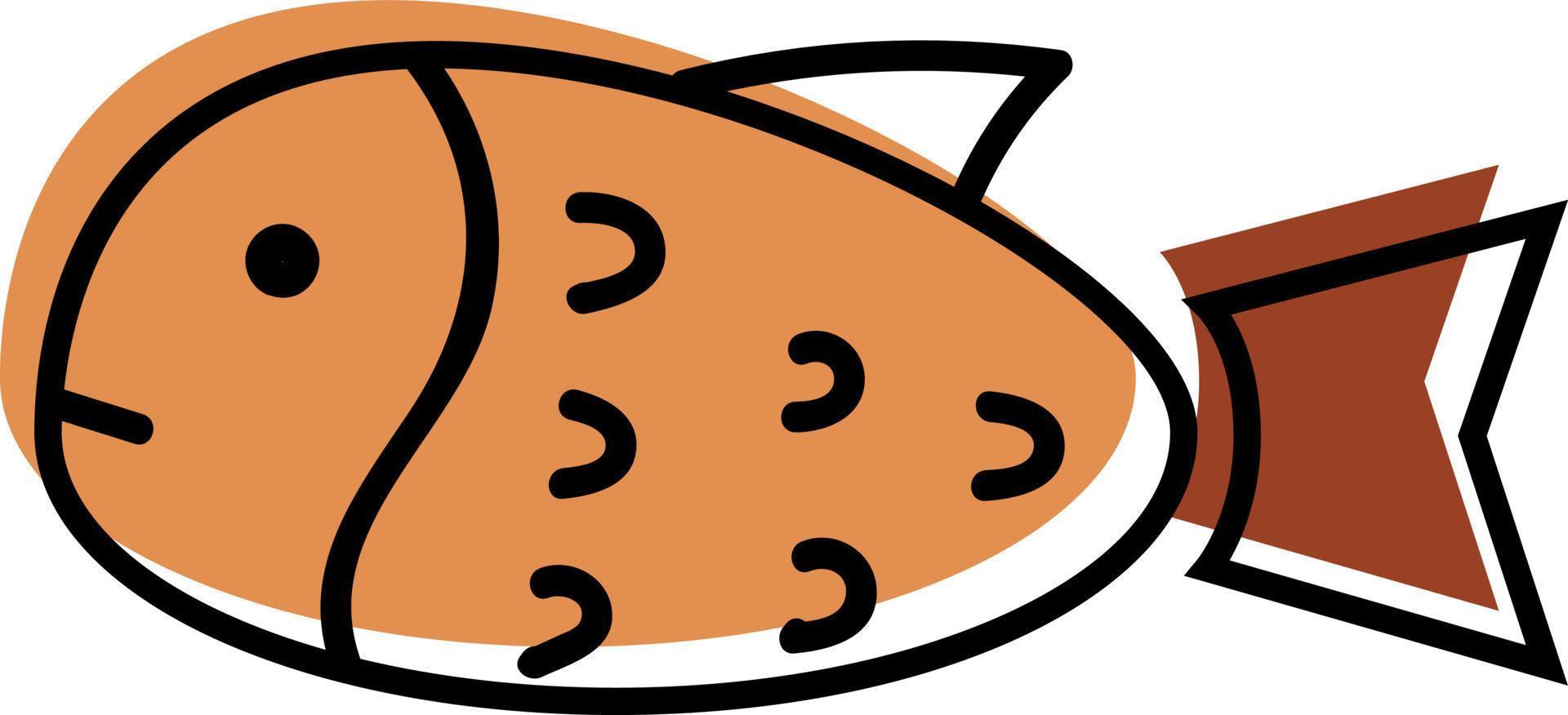 mahi mahi pesce, icona illustrazione, vettore su bianca sfondo