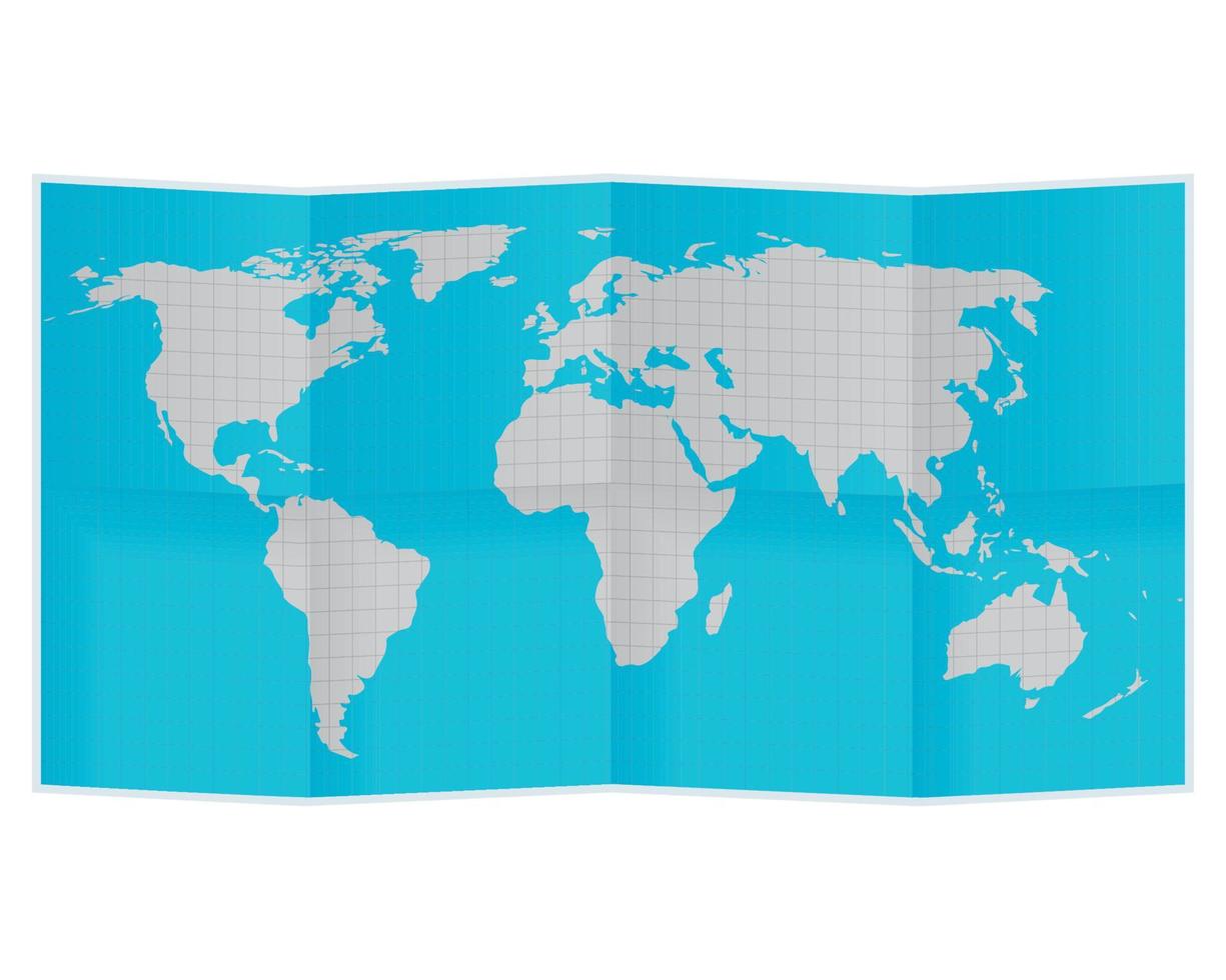 mondo carta geografica carta vettore