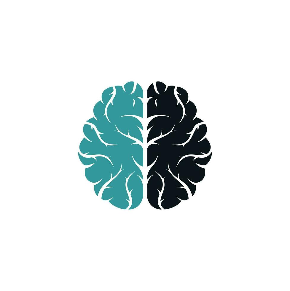 creativo cervello logo design. brainstorming energia pensiero cervello logotipo icona vettore