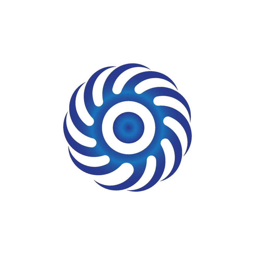 disegno del modello logo icona illustrazione vettoriale vortice
