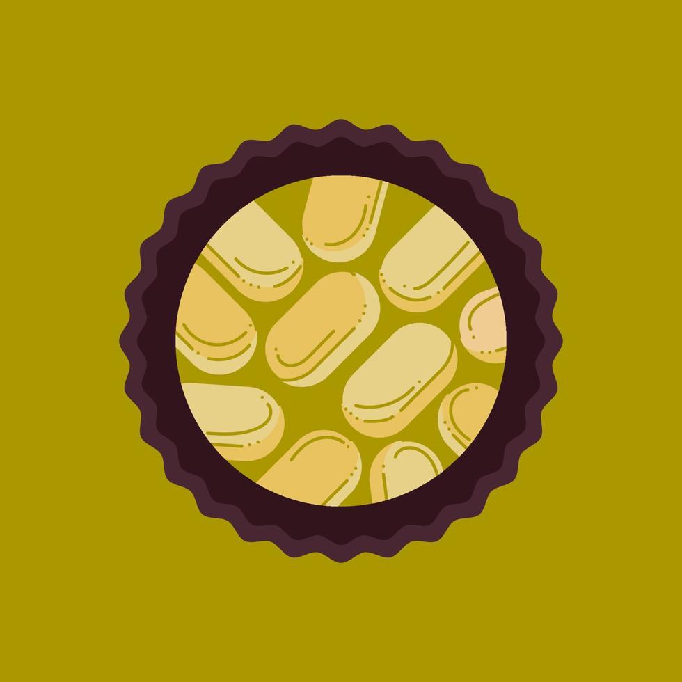 Brigadeiro caramelle4. brasiliano il giro dolce con pistacchio guarnizione. cartone animato vettore illustrazione.