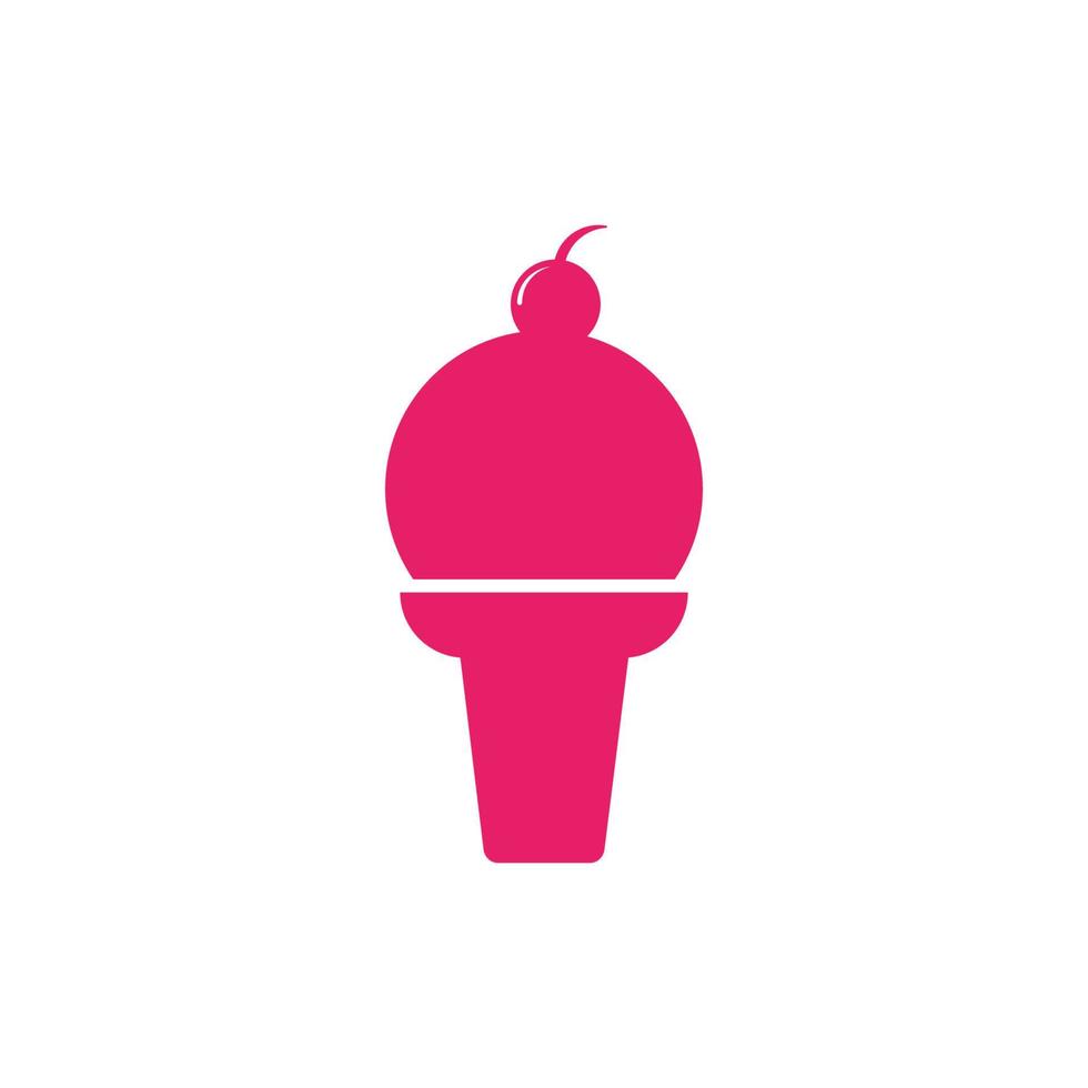 ghiaccio crema logo modello vettore icona illustrazione design
