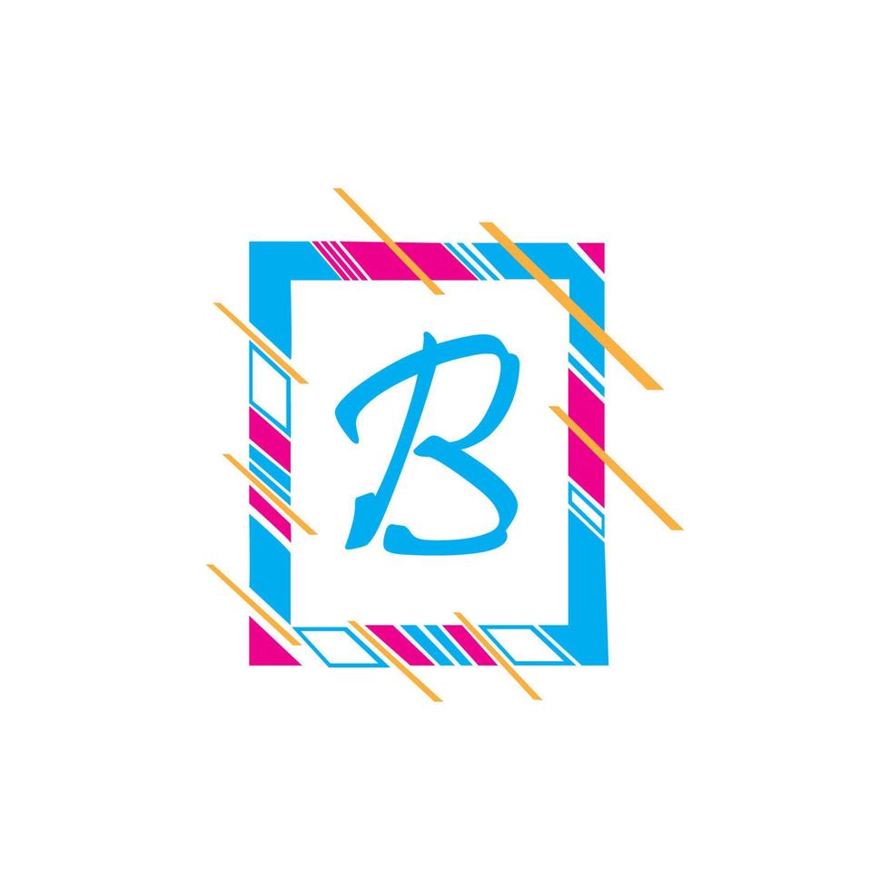 lettera B logo modello vettore icona design