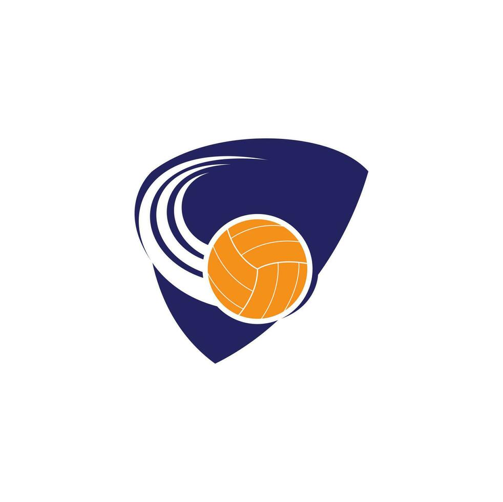 pallavolo logo. pallavolo palla logo design. pallavolo giocatore logo vettore