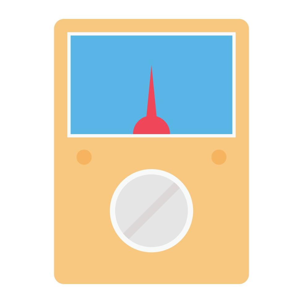 illustrazione vettoriale del voltmetro su uno sfondo. simboli di qualità premium. icone vettoriali per il concetto e la progettazione grafica.