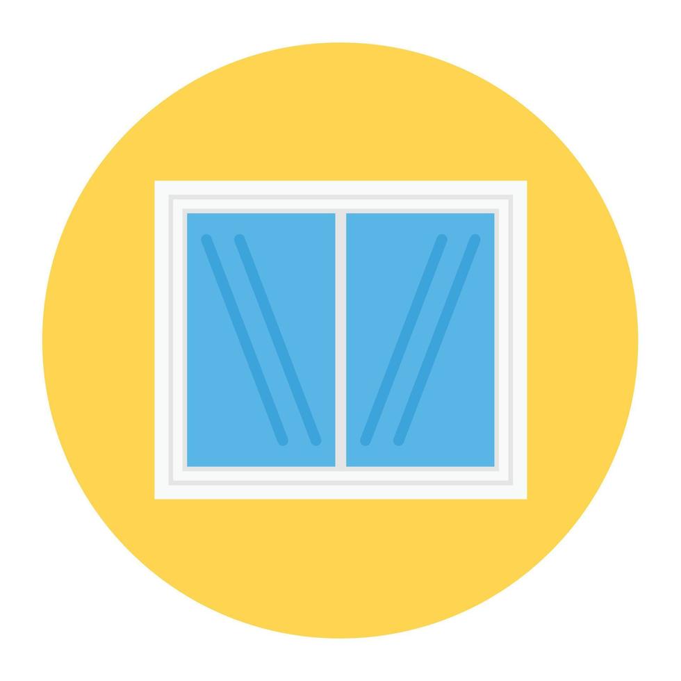 illustrazione vettoriale della finestra su uno sfondo. simboli di qualità premium. icone vettoriali per il concetto e la progettazione grafica.