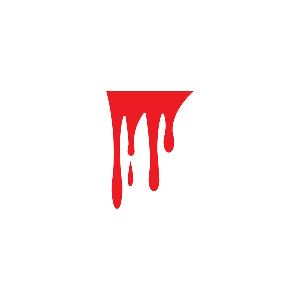 logo dell'illustrazione del sangue vettore