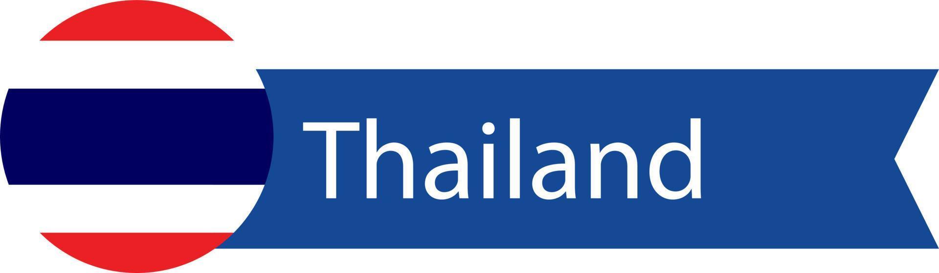 vettore di bandiera thailandia