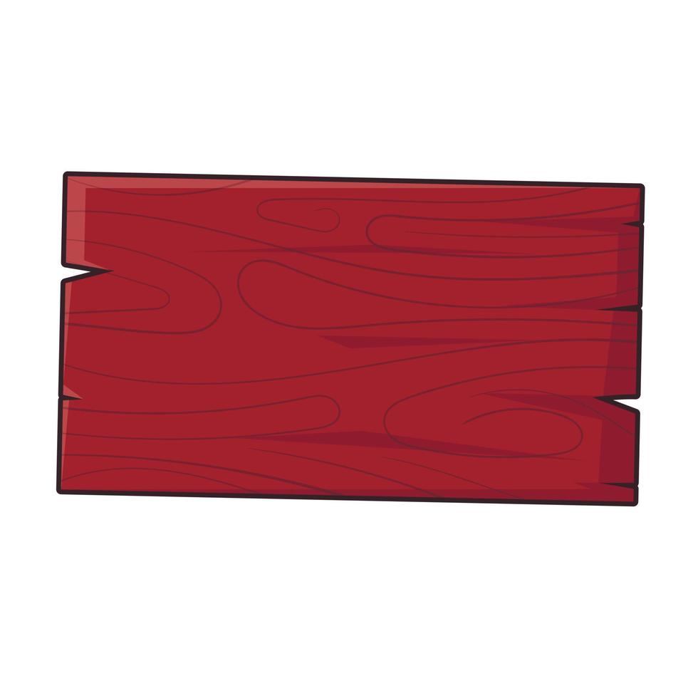 cartone animato di legno cartello su un' bastone modello per iscrizioni vettore