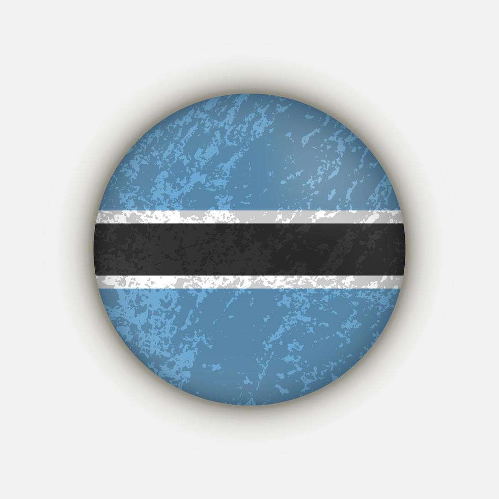 paese botswana. bandiera del Botswana. illustrazione vettoriale. vettore