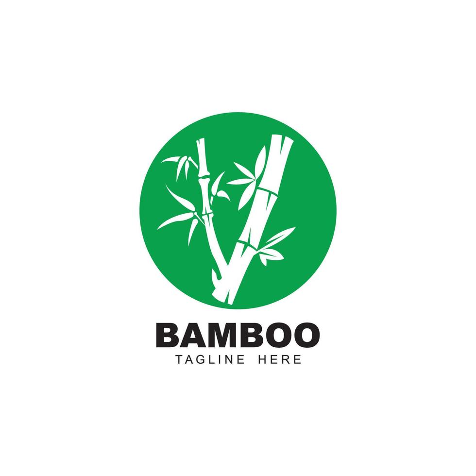 bambù logo vettore icona
