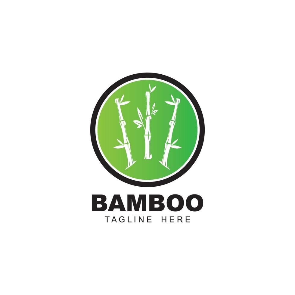 bambù logo vettore icona
