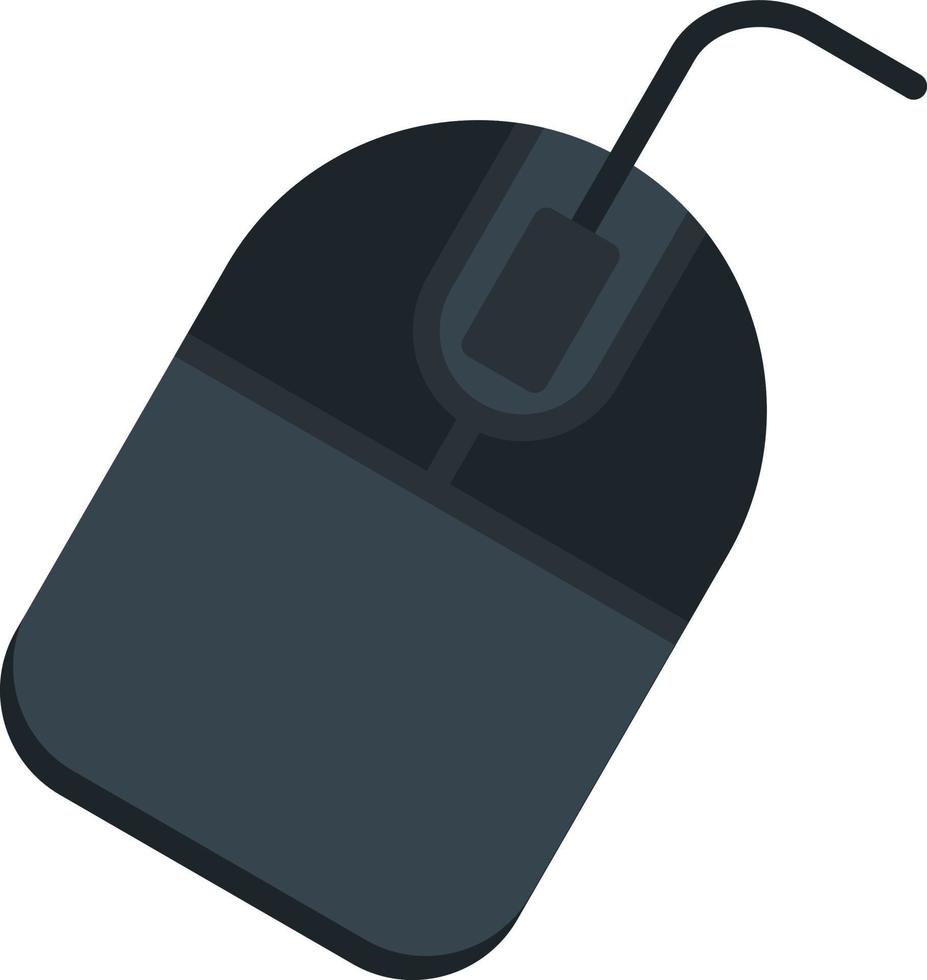icona piatta del mouse vettore