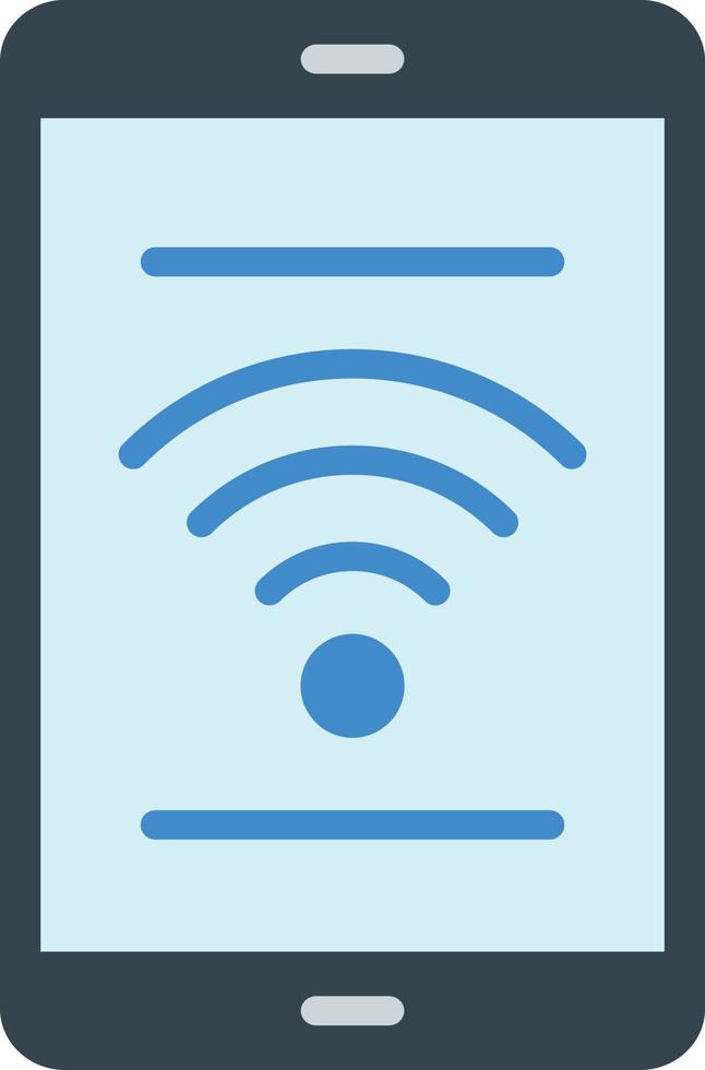 icona piatta wifi vettore