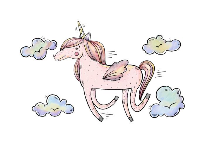 Illustrazione di unicorno vettore