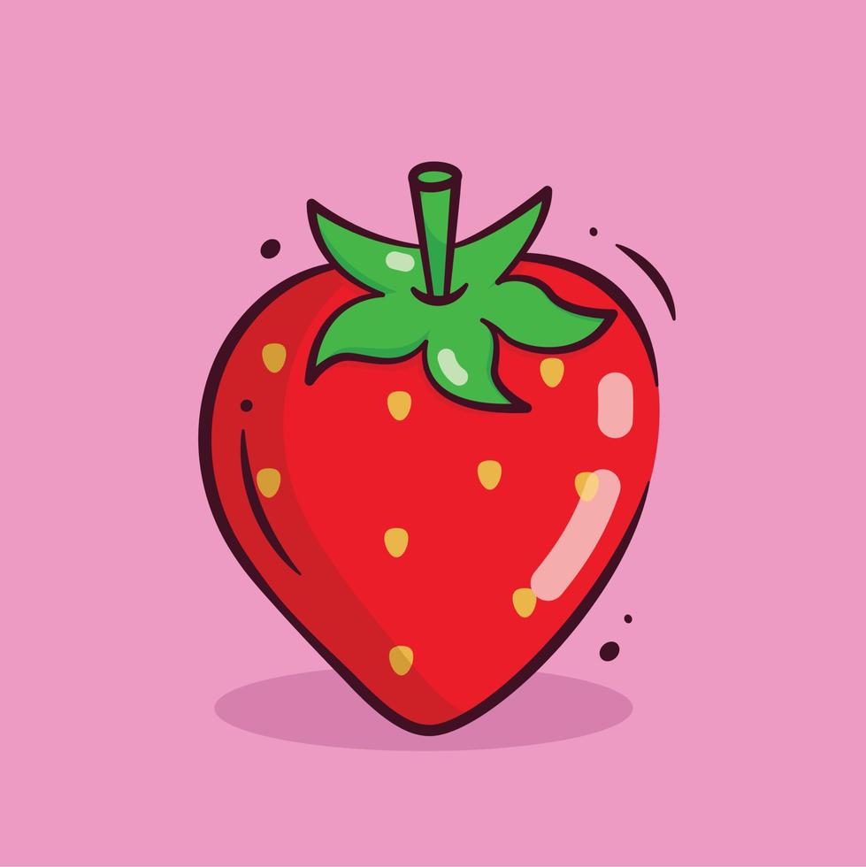 llustration vettore grafico di fragola