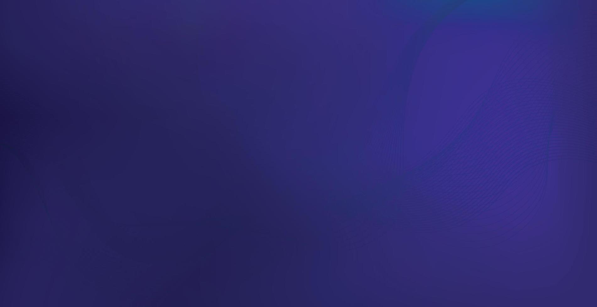 panoramico blu viola buio astratto elegante Multi sfondo con ondulato Linee - vettore