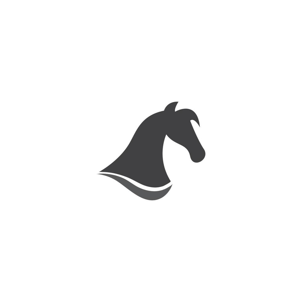illustrazione vettoriale del modello di logo del cavallo