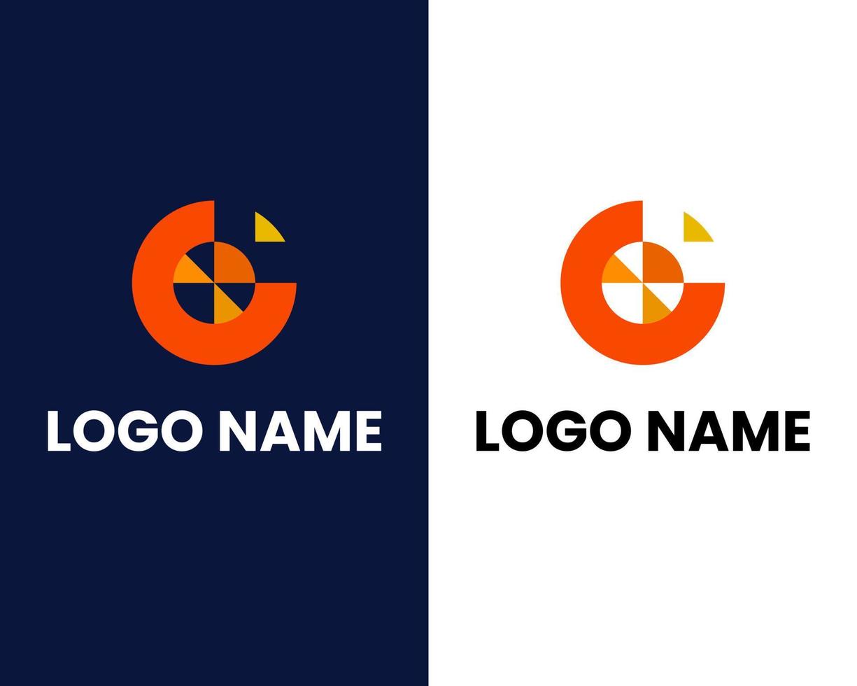 lettera g marchio moderno logo design modello vettore