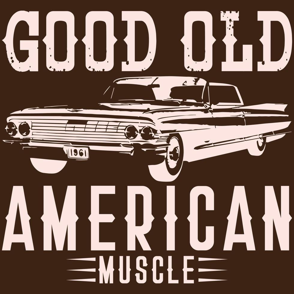 bene vecchio americano muscolo vettore