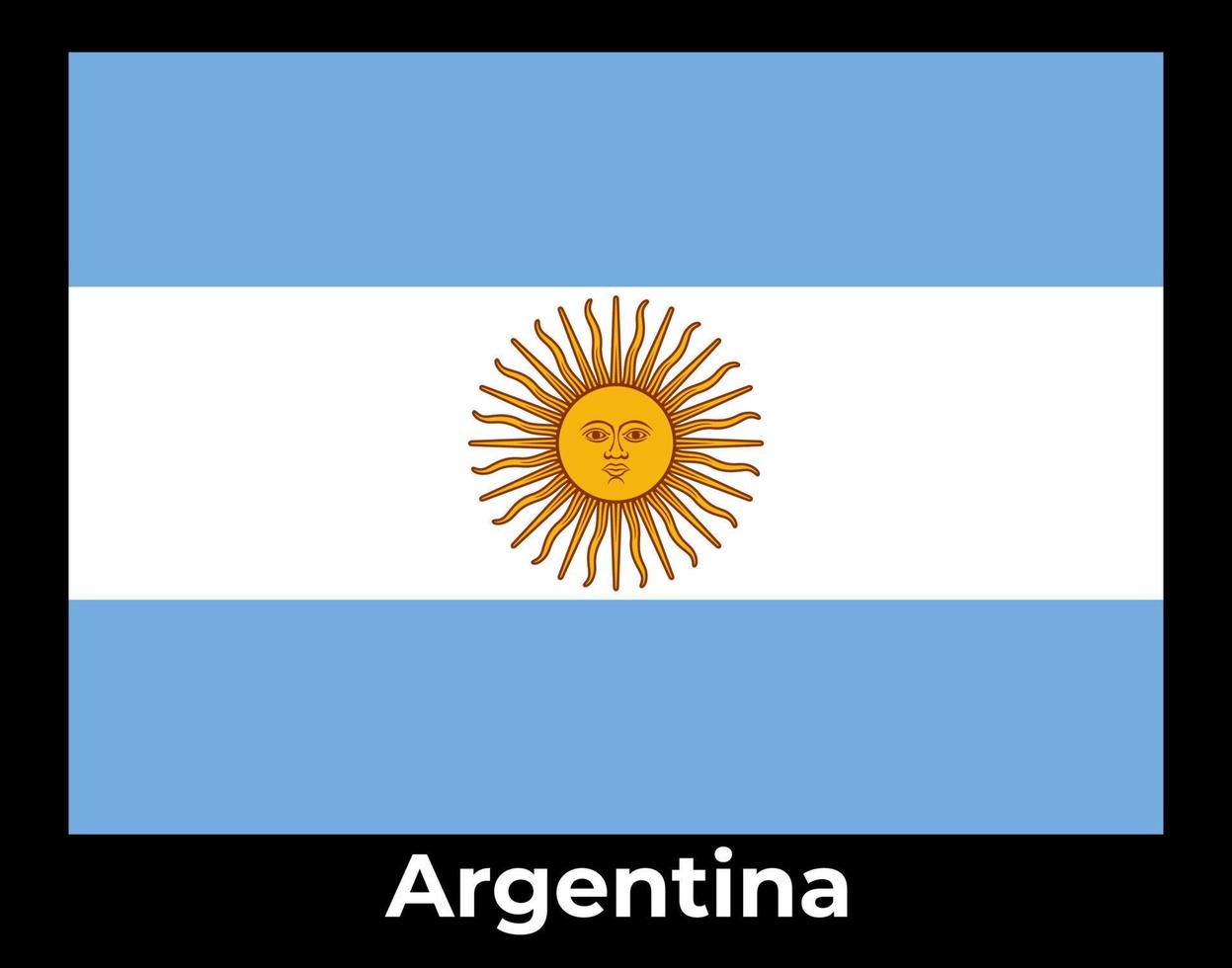 argentina nazionale bandiera vettore illustrazione