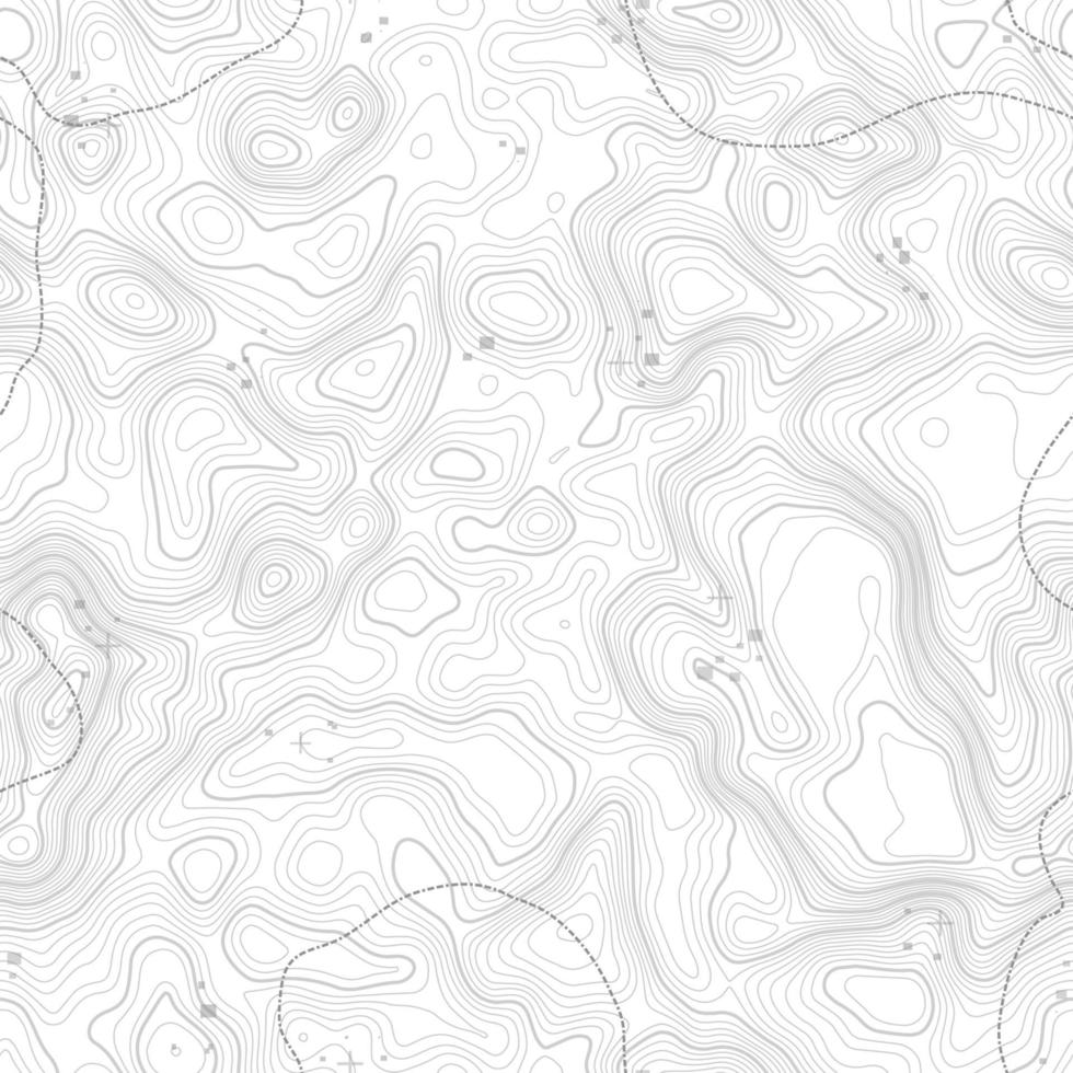 senza soluzione di continuità modello. topografica carta geografica sfondo con spazio per copia senza soluzione di continuità struttura. linea topografia carta geografica contorno sfondo , geografico griglia . montagna escursioni a piedi pista al di sopra di terreno . vettore