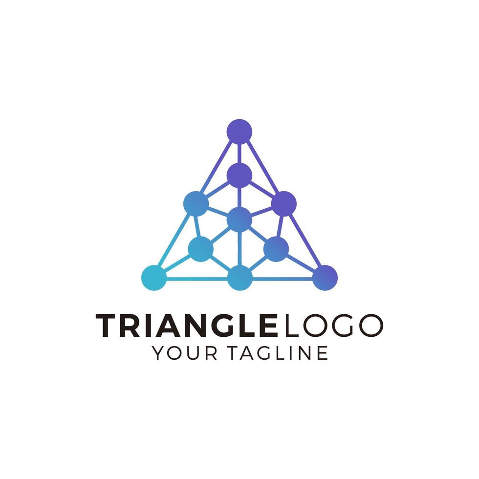 astratto triangolo multicolore logo design vettore illustrazione