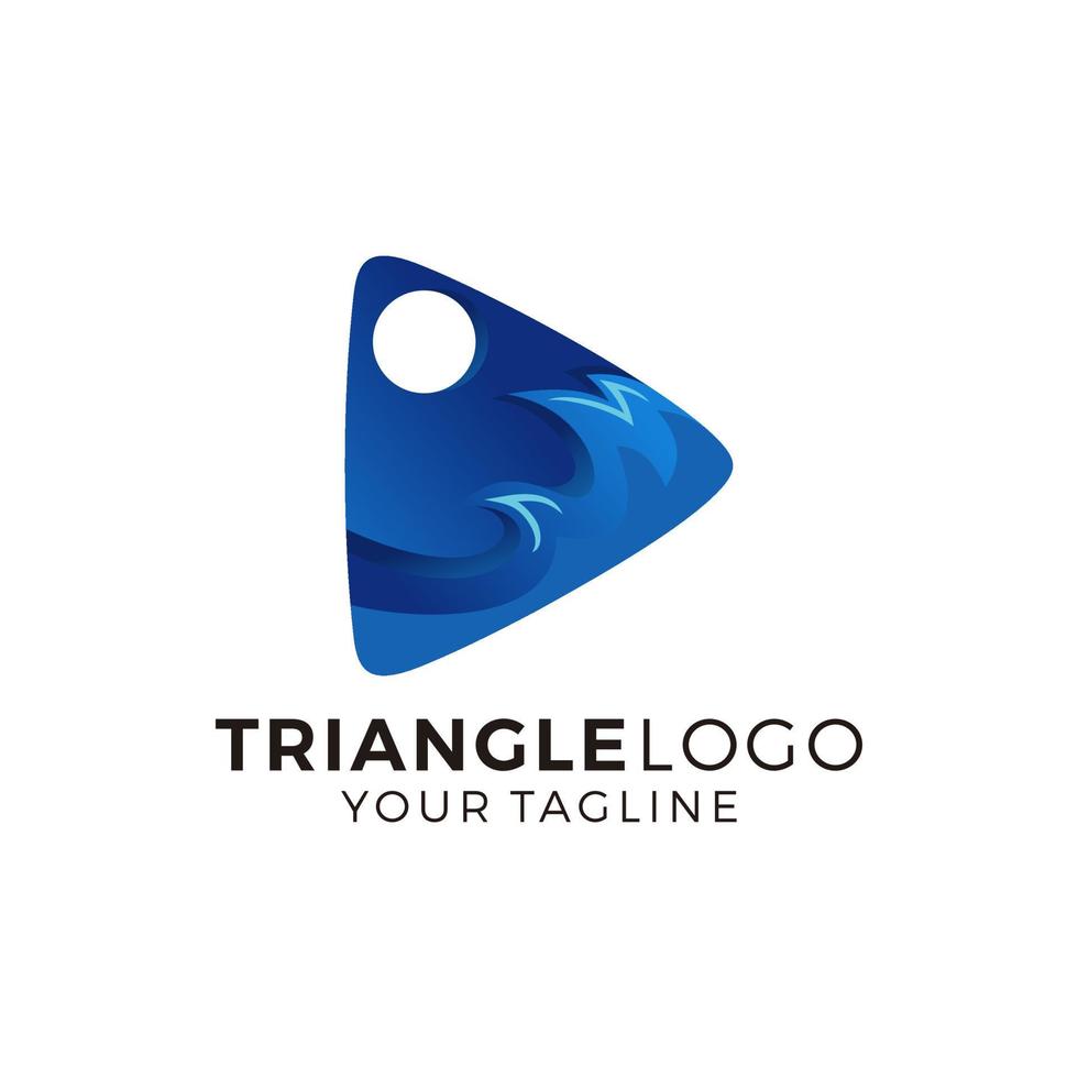 astratto triangolo multicolore logo design vettore illustrazione