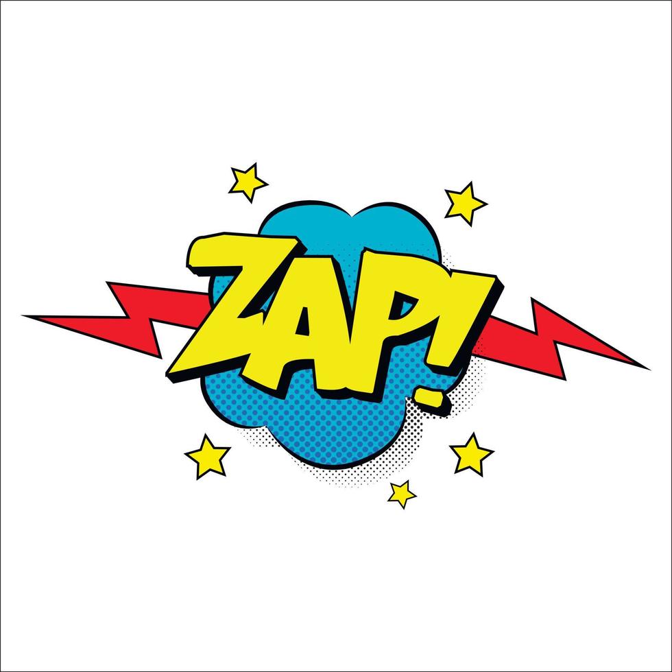 zap suono effetto illustrazione vettore