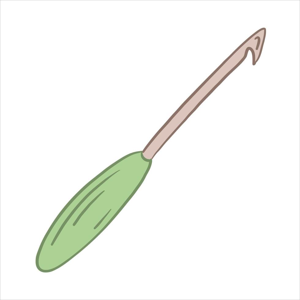 vettore illustrazione colorato nel scarabocchio stile uncinetto gancio per maglieria lavoro manuale.