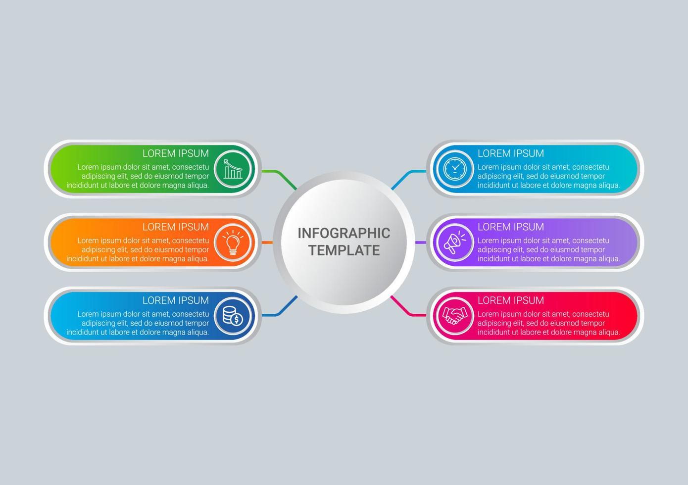 Infografica modello disegni vettore