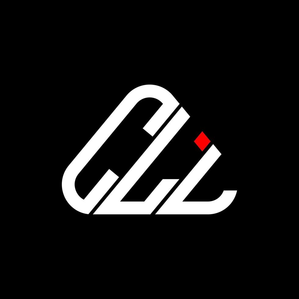 cll lettera logo creativo design con vettore grafico, cll semplice e moderno logo nel il giro triangolo forma.