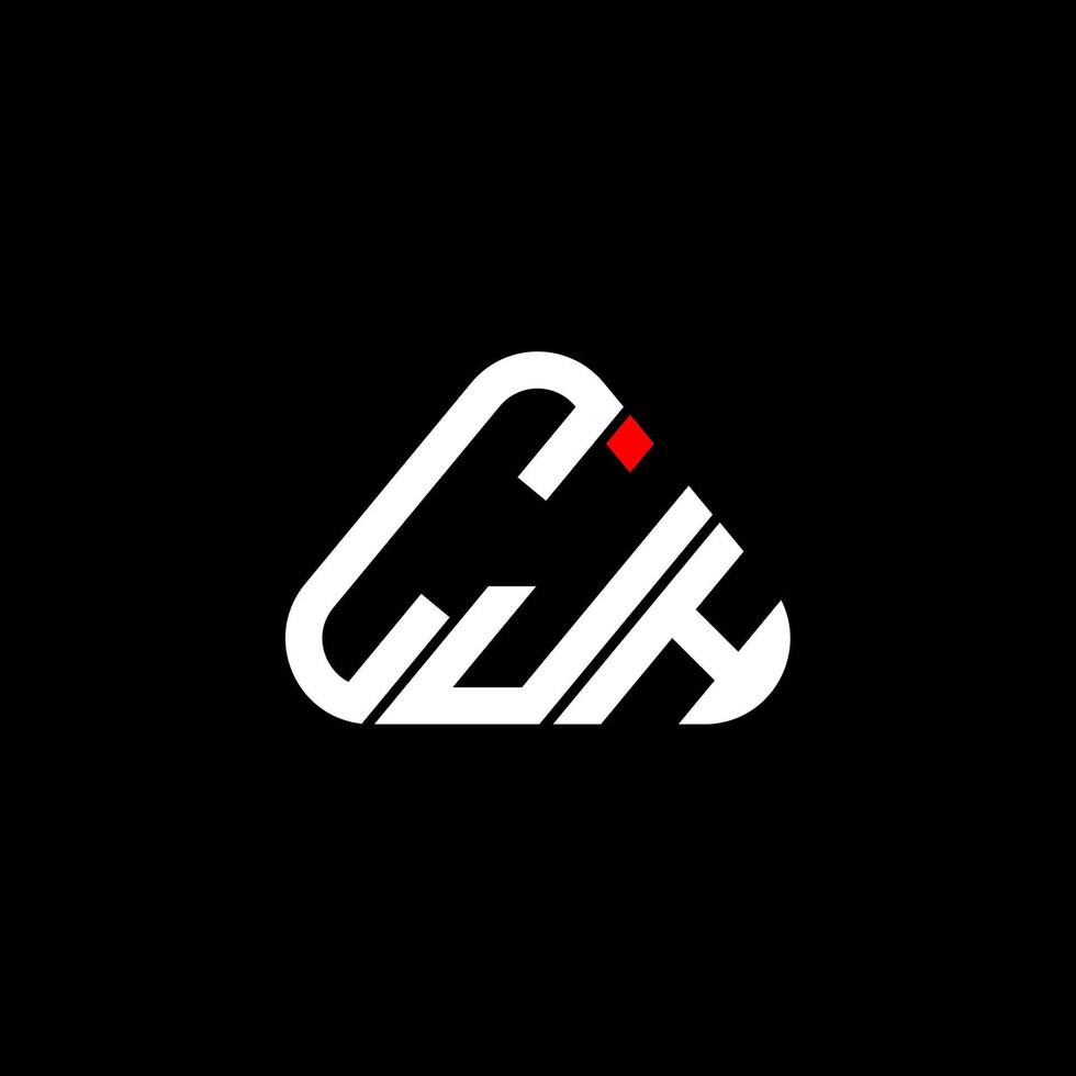 cjh lettera logo creativo design con vettore grafico, cjh semplice e moderno logo nel il giro triangolo forma.