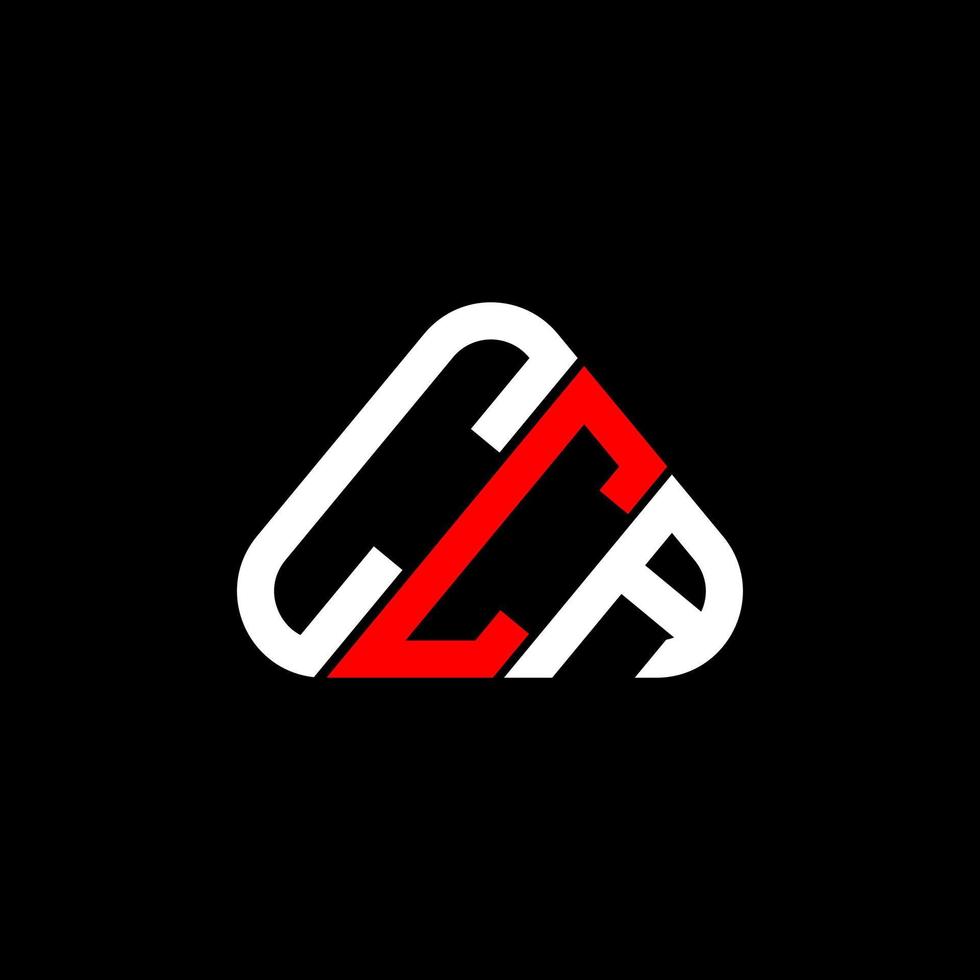 cca lettera logo creativo design con vettore grafico, cca semplice e moderno logo nel il giro triangolo forma.