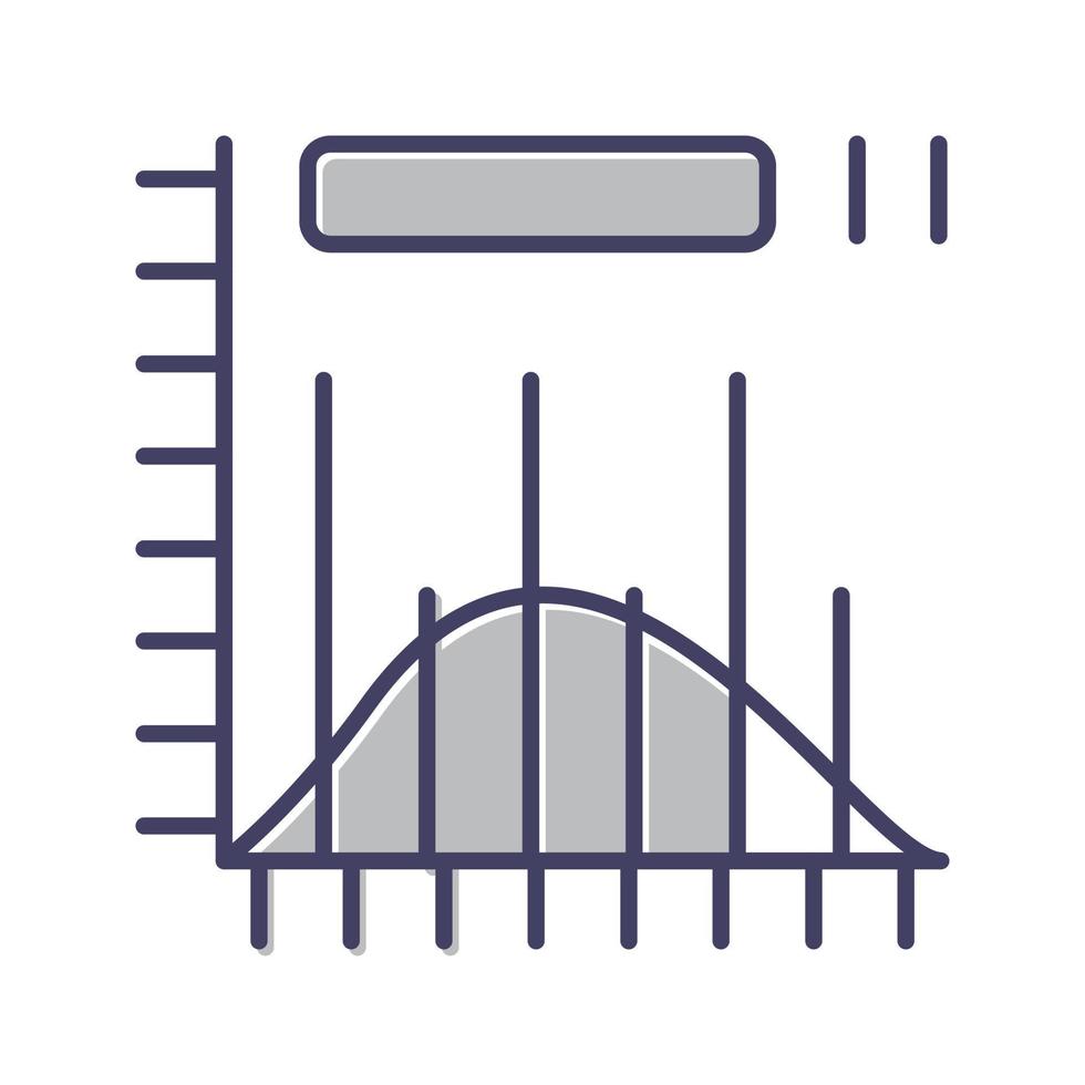 istogramma vettore icona