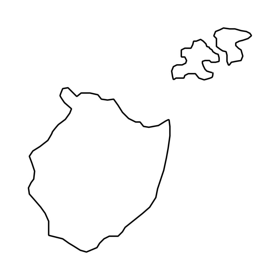 appenzello interno carta geografica, cantoni di Svizzera. vettore illustrazione.