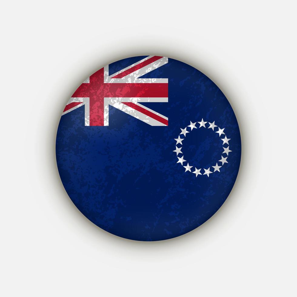 isole del cuoco di campagna. bandiera delle isole Cook. illustrazione vettoriale. vettore