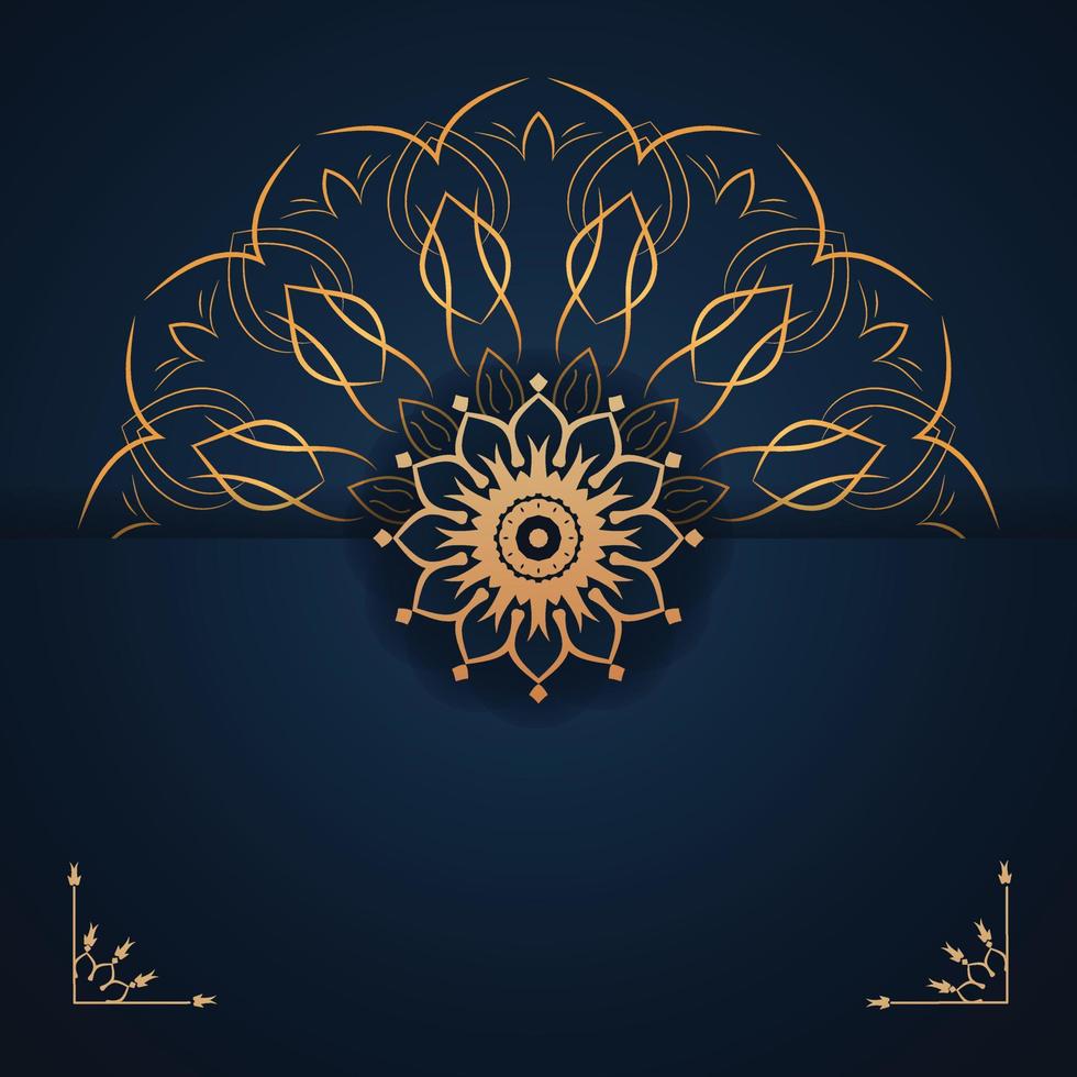 creativo indiano lusso mandala design d'oro arabesco modello mandala, modello, fiore, nozze, Vintage ▾, floreale, etichetta, disegno, bellezza, indiano struttura, oro, invito, astratto, carta vettore
