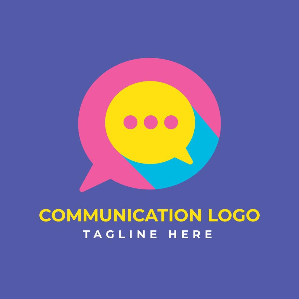 comunicazione logo modello design vettore