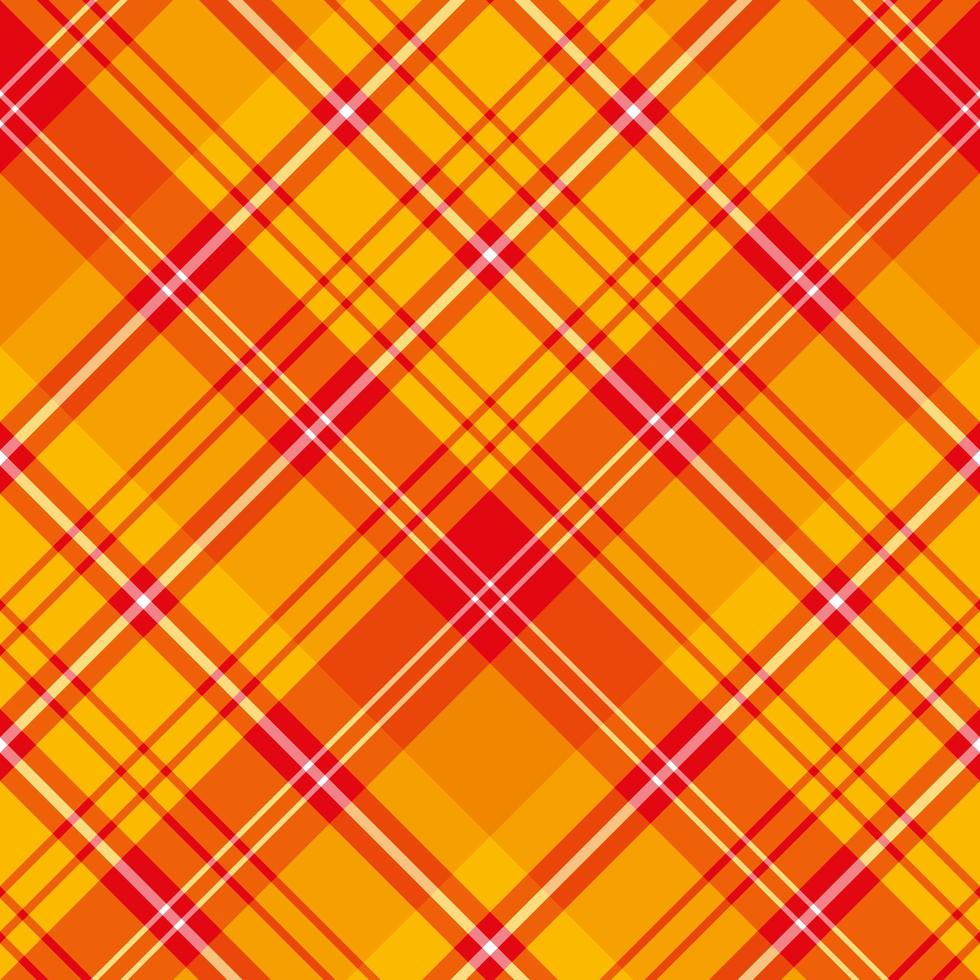 senza soluzione di continuità modello nel elegante caldo giallo, arancia e rosso colori per plaid, tessuto, tessile, Abiti, tovaglia e altro le cose. vettore Immagine. 2