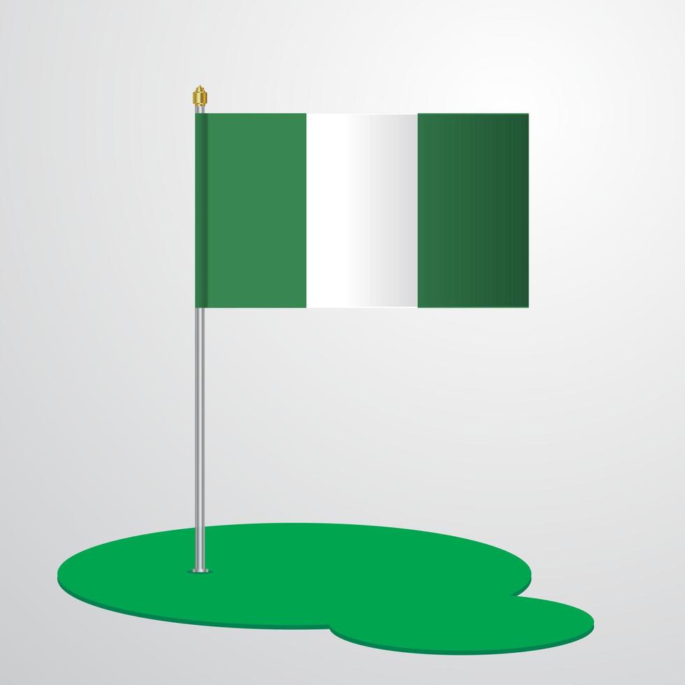 Nigeria bandiera polo vettore
